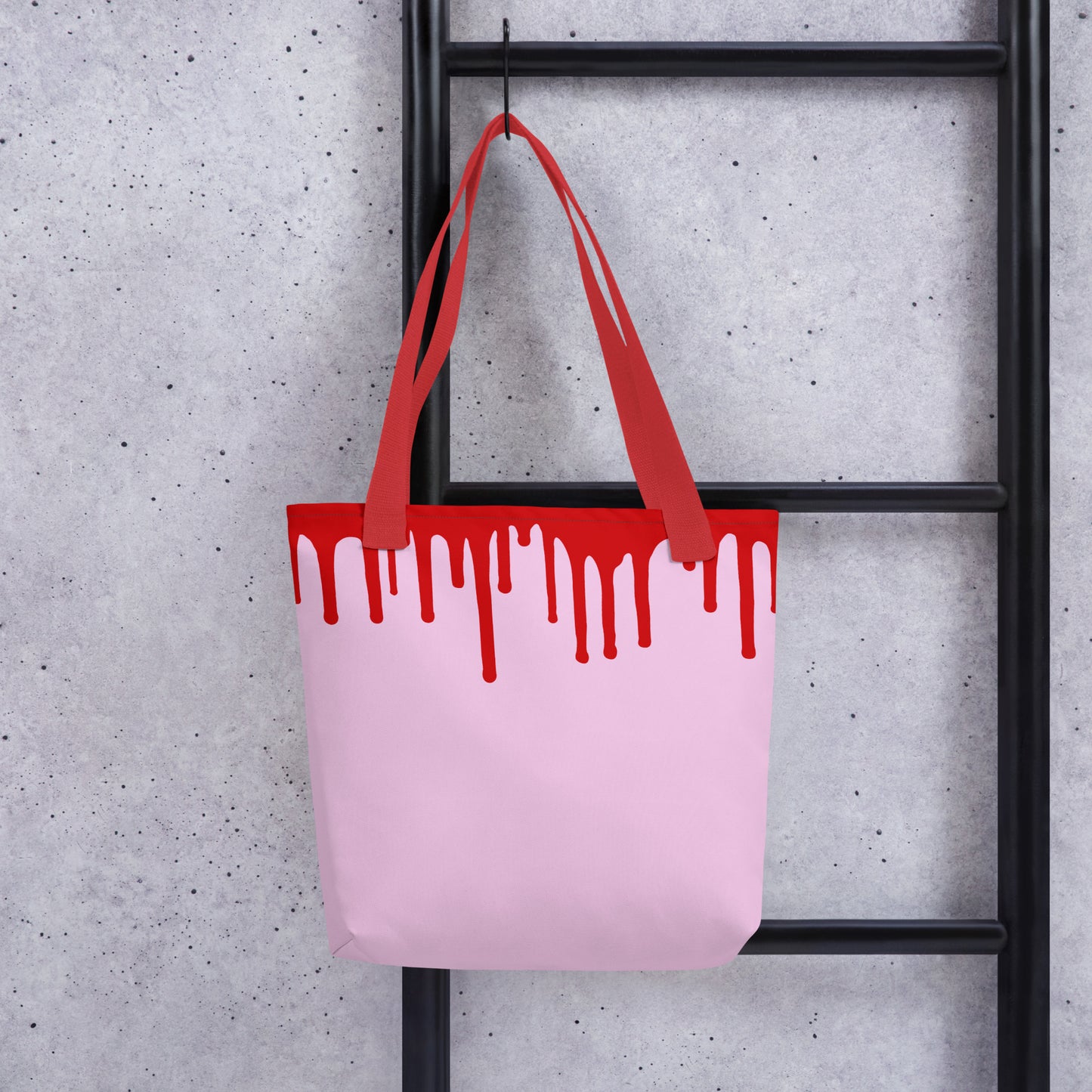 Red Drip Tote bag