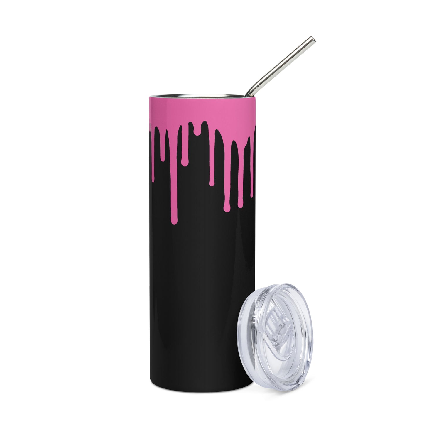 Pink Drip Stainless steel tumbler